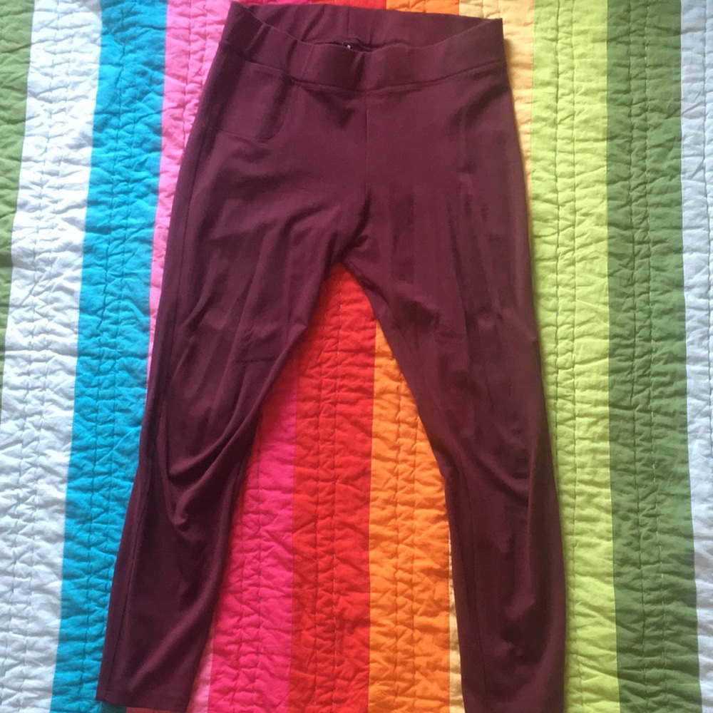 American Giant leggings red 12